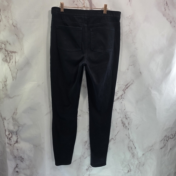 Spanx Leggings Womens XL Black Jeanish  Ankle Pants Crop High Rise Jeggings - Picture 5 of 12